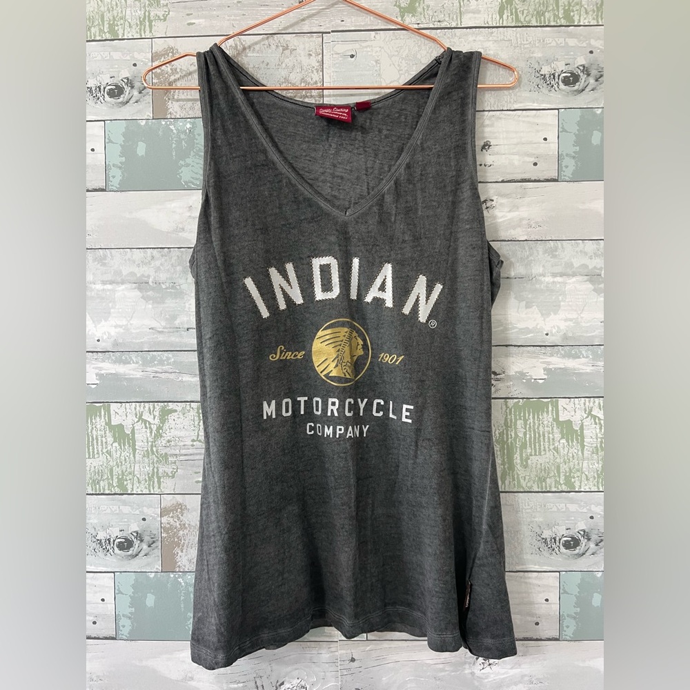 Indian Motorcycle Women's Charcoal Tank Top